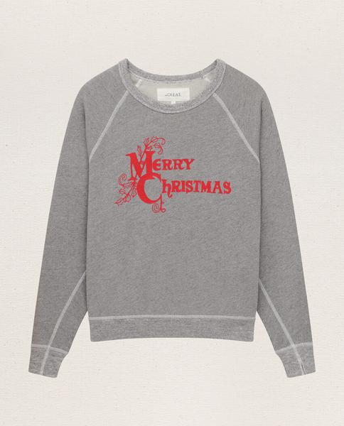 The College Sweatshirt, Varsity Grey W/ Christmas Graphic – O2 Life